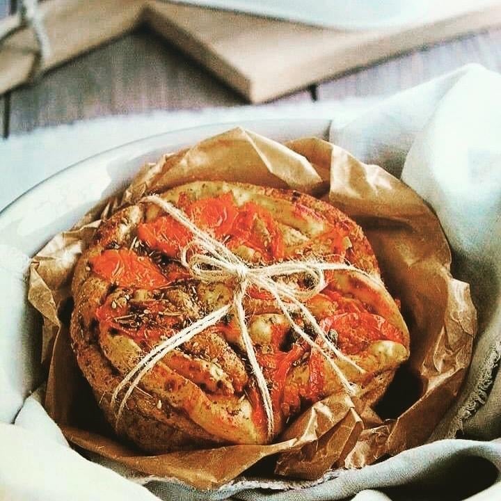 Tomaten brood taartje