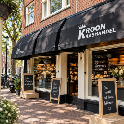 Hartige broden bij kroon kaashandel